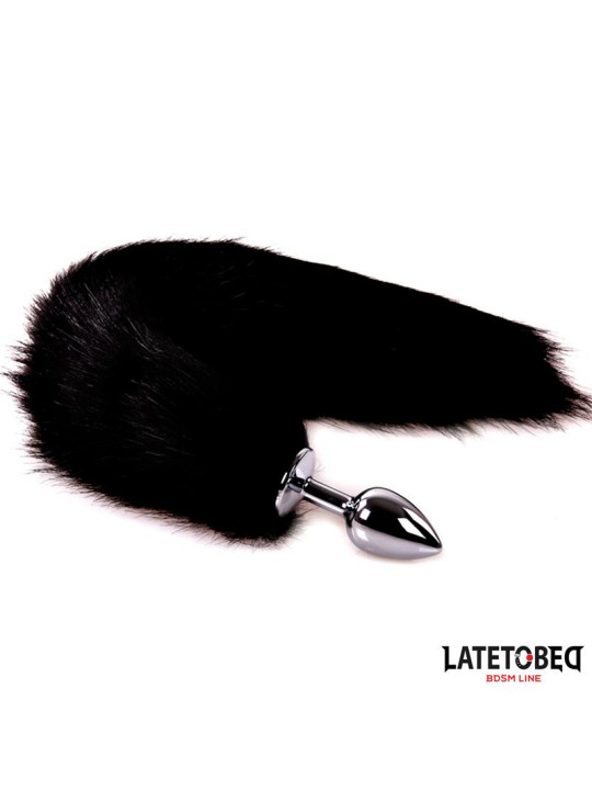 Plug Anal con Cola Negro 40 cm - Juguetes XXX | ¡Descubre la diversión!