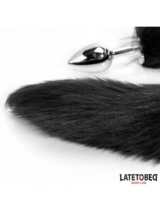 Plug Anal con Cola Negro 40 cm - Juguetes XXX | ¡Descubre la diversión!