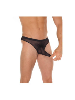 Tanga Rejilla Negro Talla Única