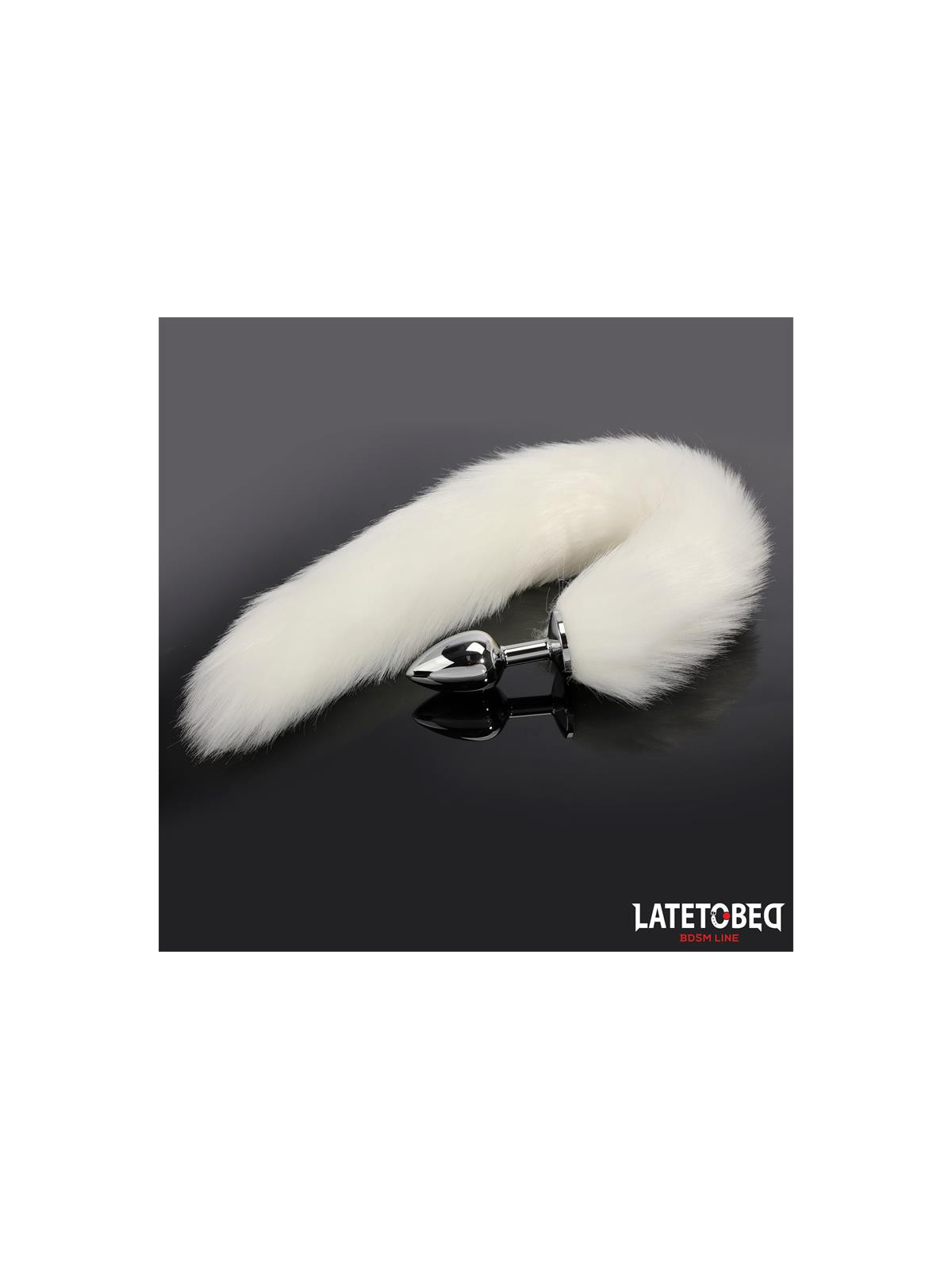 Plug Anal con Cola Blanco 40 cm - Juguetes XXX: ¡Explora nuevas sensaciones!