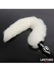 Plug Anal con Cola Blanco 40 cm - Juguetes XXX: ¡Explora nuevas sensaciones!