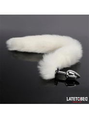 Plug Anal con Cola Blanco 40 cm - Juguetes XXX: ¡Explora nuevas sensaciones!