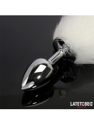 Plug Anal con Cola Blanco 40 cm - Juguetes XXX: ¡Explora nuevas sensaciones!