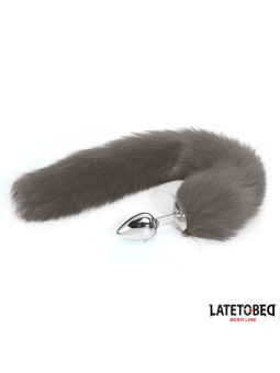 Plug Anal con Cola Gris 40 cm - Juguetes XXX: ¡Explora nuevas sensaciones!