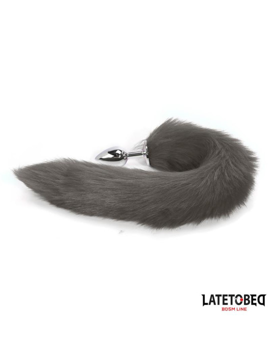 Plug Anal con Cola Gris 40 cm - Juguetes XXX: ¡Explora nuevas sensaciones!