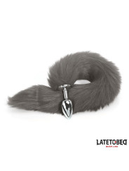 Plug Anal con Cola Gris 40 cm - Juguetes XXX: ¡Explora nuevas sensaciones!