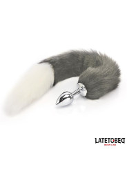 Plug Anal Cola Blanco y Negro 40 cm - Juguetes XXX | Compra Ahora