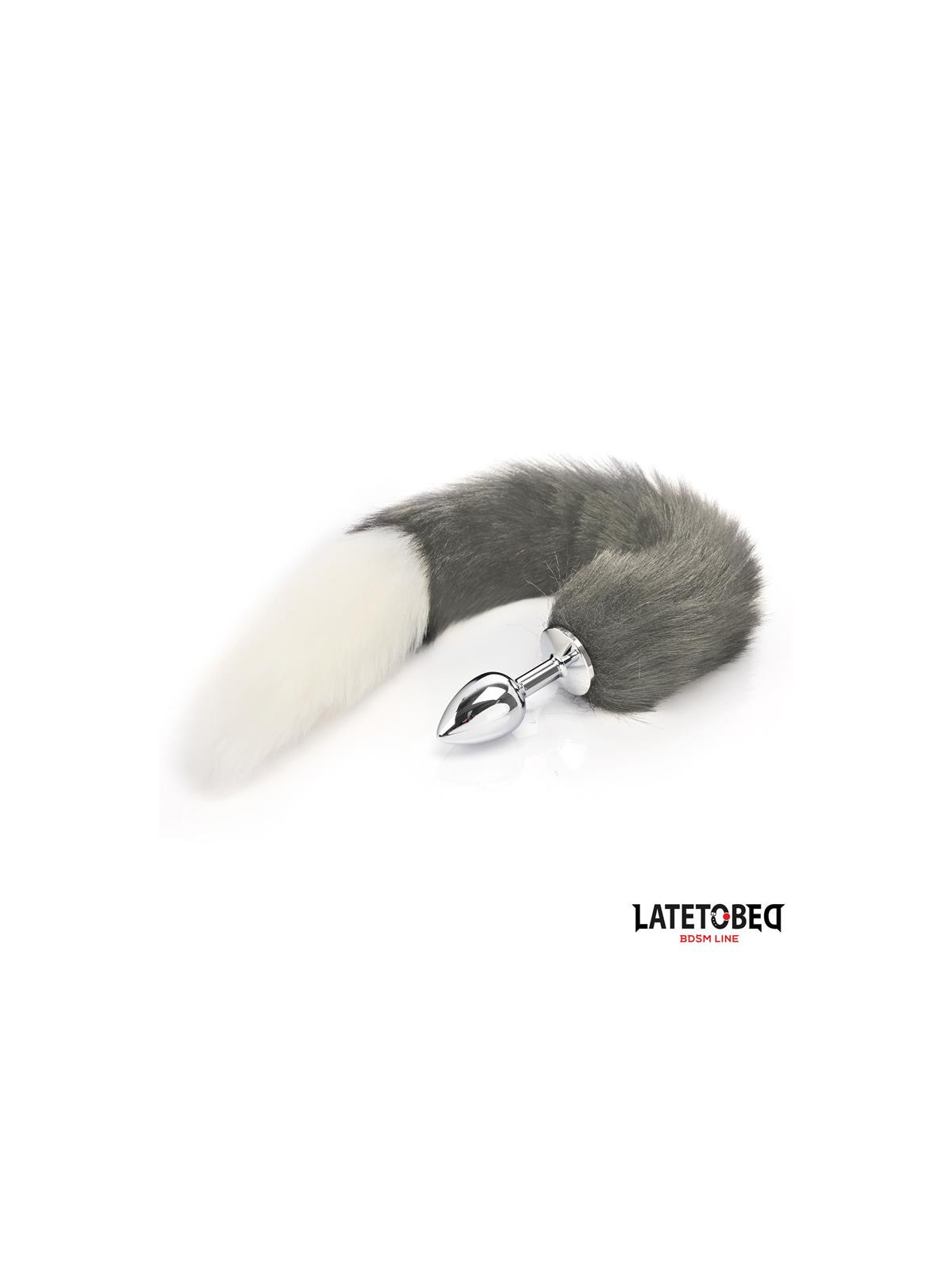 Plug Anal Cola Blanco y Negro 40 cm - Juguetes XXX | Compra Ahora