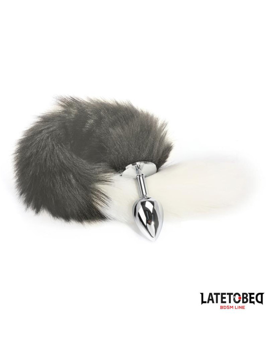 Plug Anal Cola Blanco y Negro 40 cm - Juguetes XXX | Compra Ahora