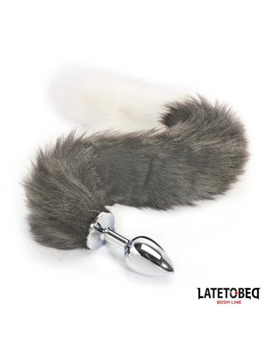 Plug Anal Cola Blanco y Negro 40 cm - Juguetes XXX | Compra Ahora