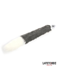 Plug Anal Cola Blanco y Negro 40 cm - Juguetes XXX | Compra Ahora