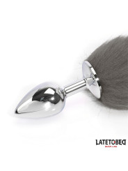 Plug Anal Cola Blanco y Negro 40 cm - Juguetes XXX | Compra Ahora