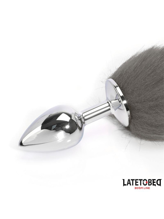 Plug Anal Cola Blanco y Negro 40 cm - Juguetes XXX | Compra Ahora