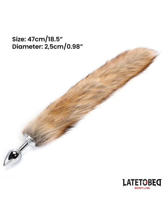 Plug Anal con Cola Marrón 40 cm - Juguetes XXX: ¡Explora nuevas sensaciones!