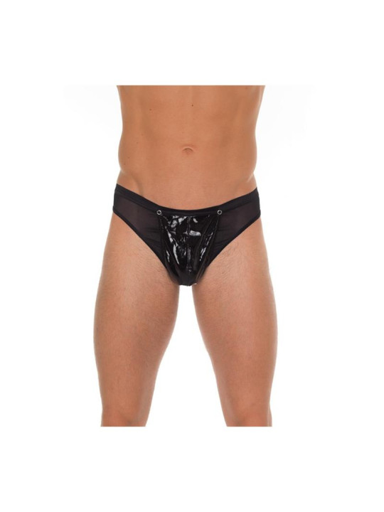 Tanga de PVC Negro Talla Única