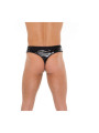 Tanga de PVC Negro Talla Única