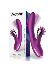 No. Two Vibrador Movimiento Finger y Rueda Estimuladora