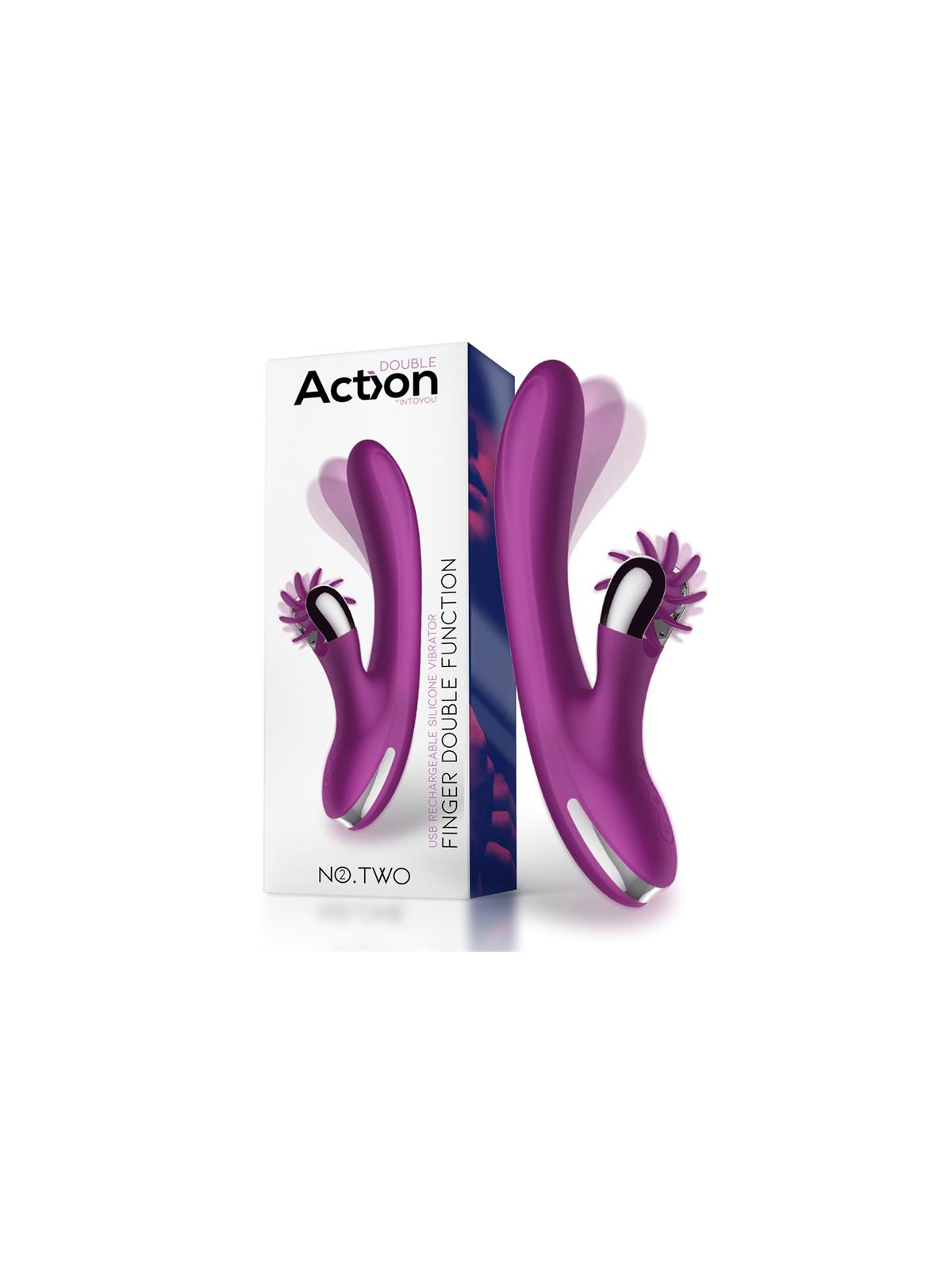 No. Two Vibrador Movimiento Finger y Rueda Estimuladora