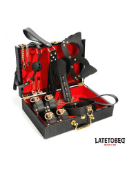 Kit Bondage Cuero 8 Pz con Maletín | Juguetes XXX - ¡Explora tu lado sensual!