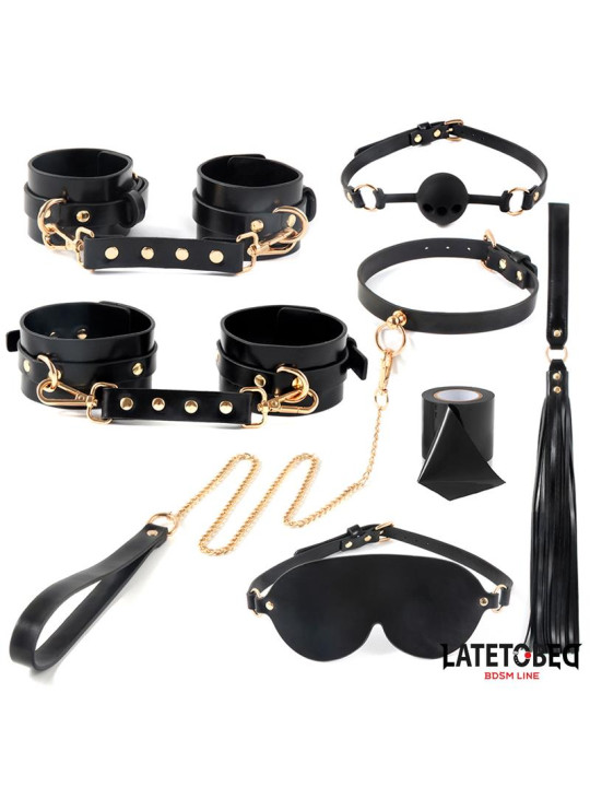 Kit de Bondage 8 Pz con Bolsa de Almacenaje - Juguetes XXX | ¡Explora tu lado sensual!