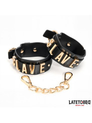 Esposas para Tobillos SLAVE con Cadena Dorada - Juguetes XXX Sensuales