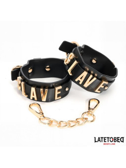 Esposas para Tobillos SLAVE con Cadena Dorada - Juguetes XXX Sensuales