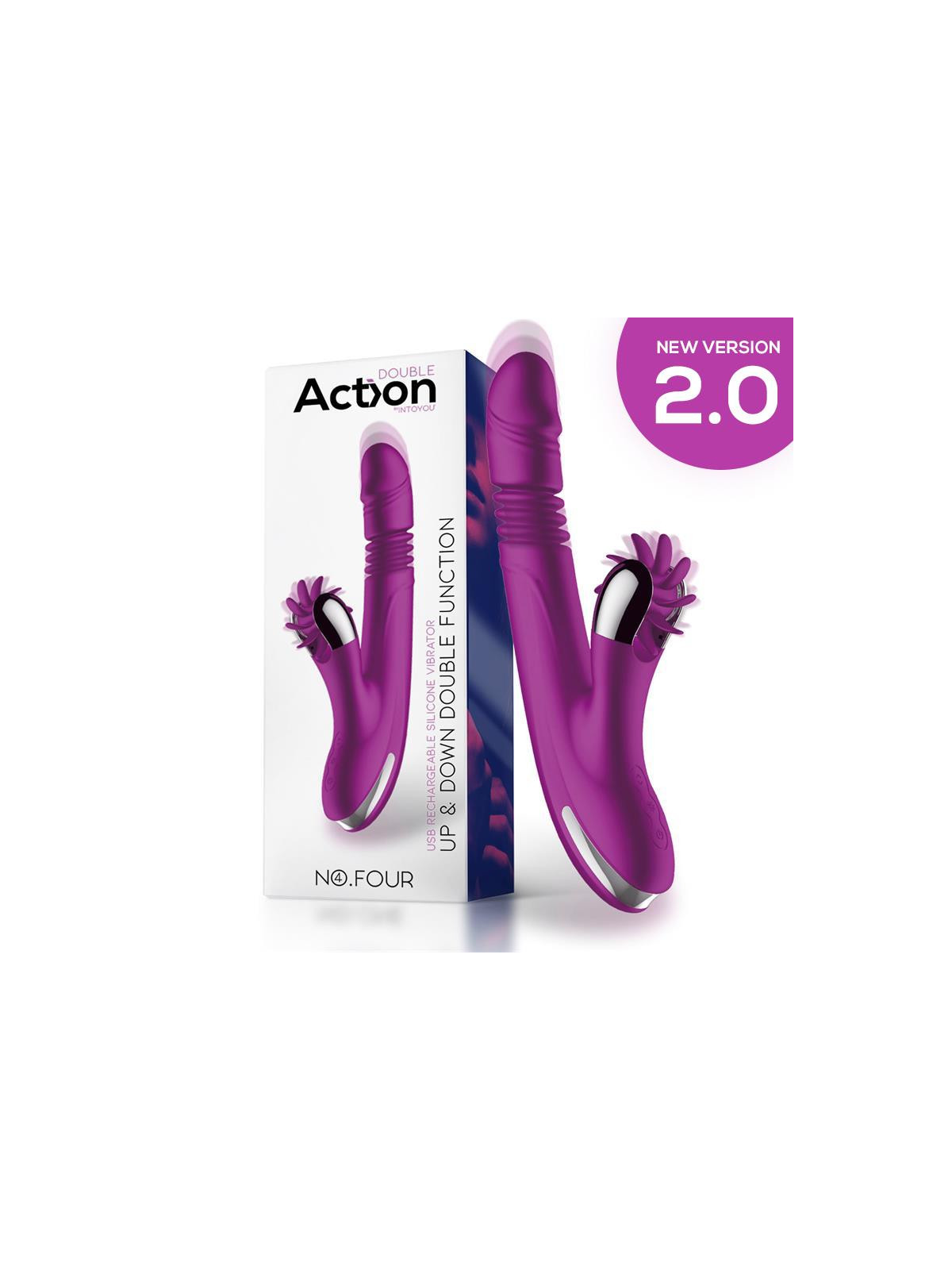 No. Four Vibrador Up and Down y Rueda Estimuladora