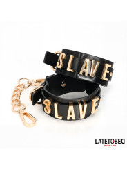 Esposas para Tobillos SLAVE con Cadena Dorada - Juguetes XXX Sensuales