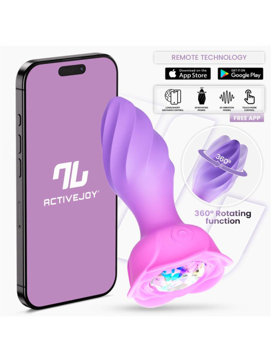 ¡Moxy Plug Anal con Rotación 360º y App - Juguetes XXX!