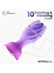 ¡Moxy Plug Anal con Rotación 360º y App - Juguetes XXX!