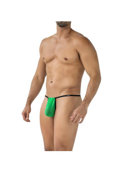 Tanga Fluo Pouch Verde - Lencería Sensual y Vibrante