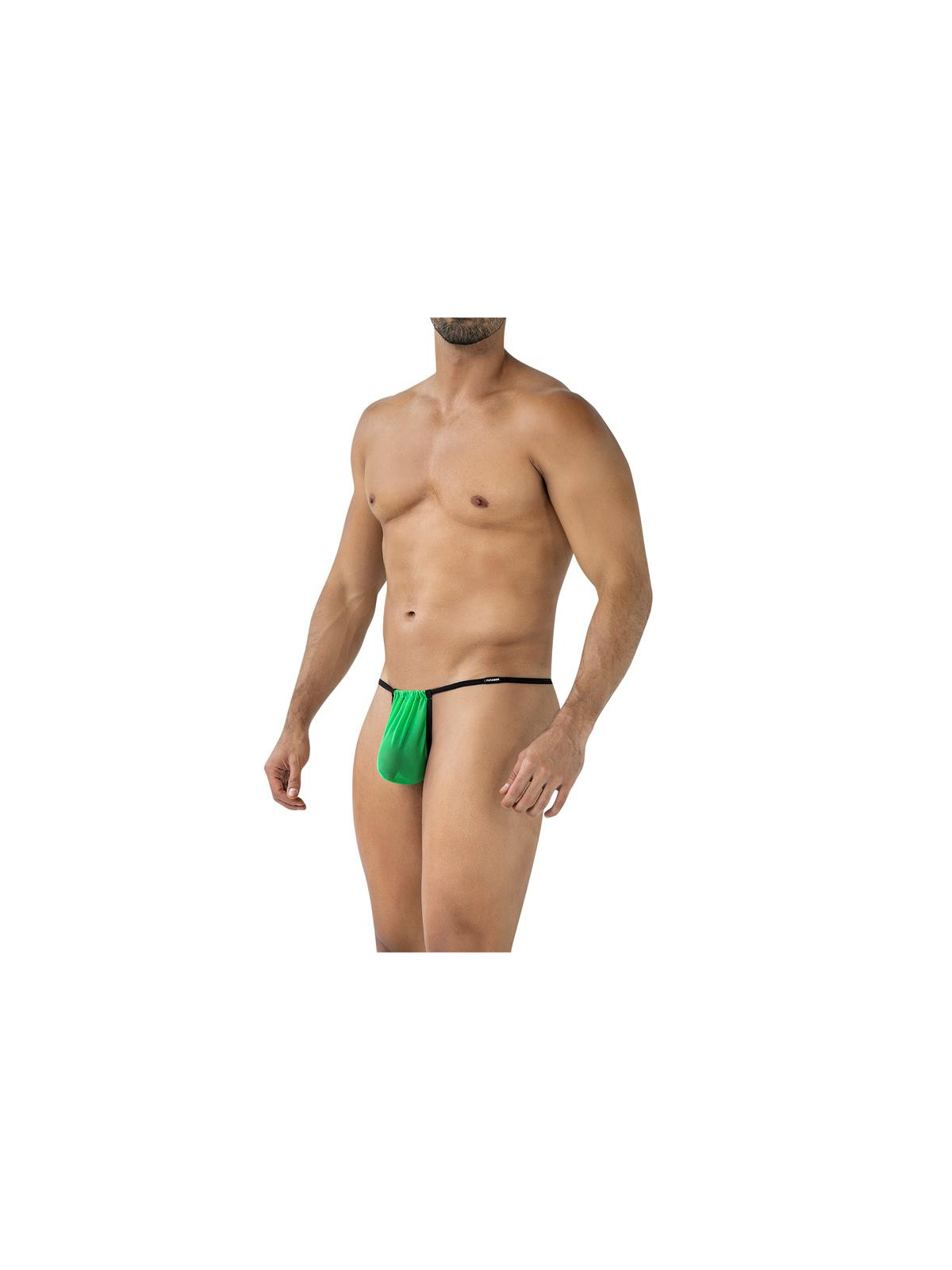 Tanga Fluo Pouch Verde - Lencería Sensual y Vibrante