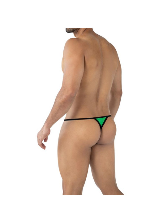 Tanga Fluo Pouch Verde - Lencería Sensual y Vibrante