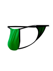 Tanga Fluo Pouch Verde - Lencería Sensual y Vibrante