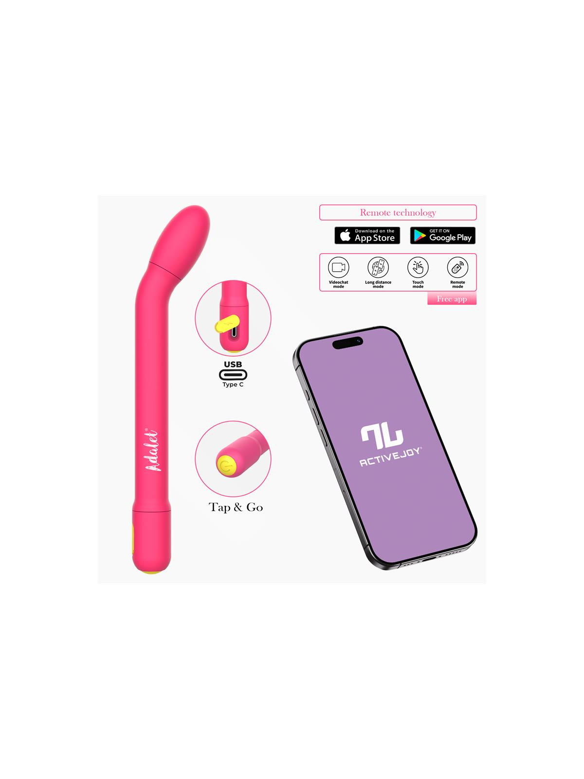 Estimulador Punto G con APP Rosa - Juguetes XXX | Compra Ahora