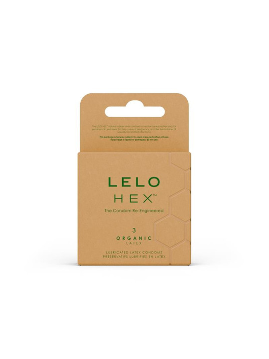 Preservativos Orgánicos HEX 3 unidades - ¡Protección Natural!