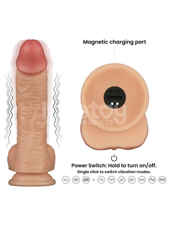 Arnés con Dildo Vibrador 8.5 - Juguetes XXX