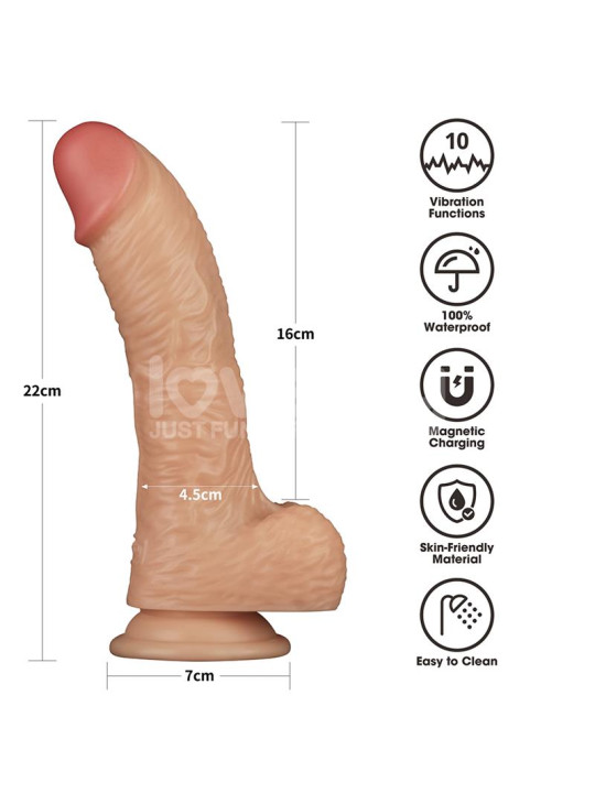 Arnés con Dildo Vibrador 8.5 - Juguetes XXX