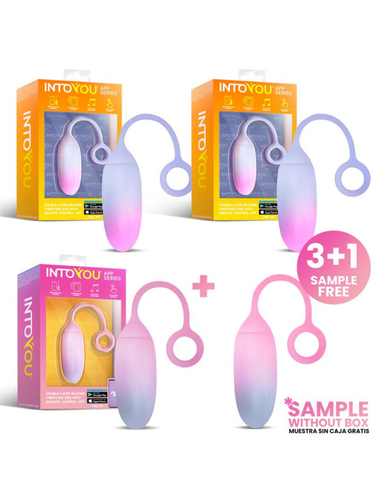 Pack 3+1 Huevo Vibrador Silicona Doble Capa con APP - ¡Descúbrelo ya!