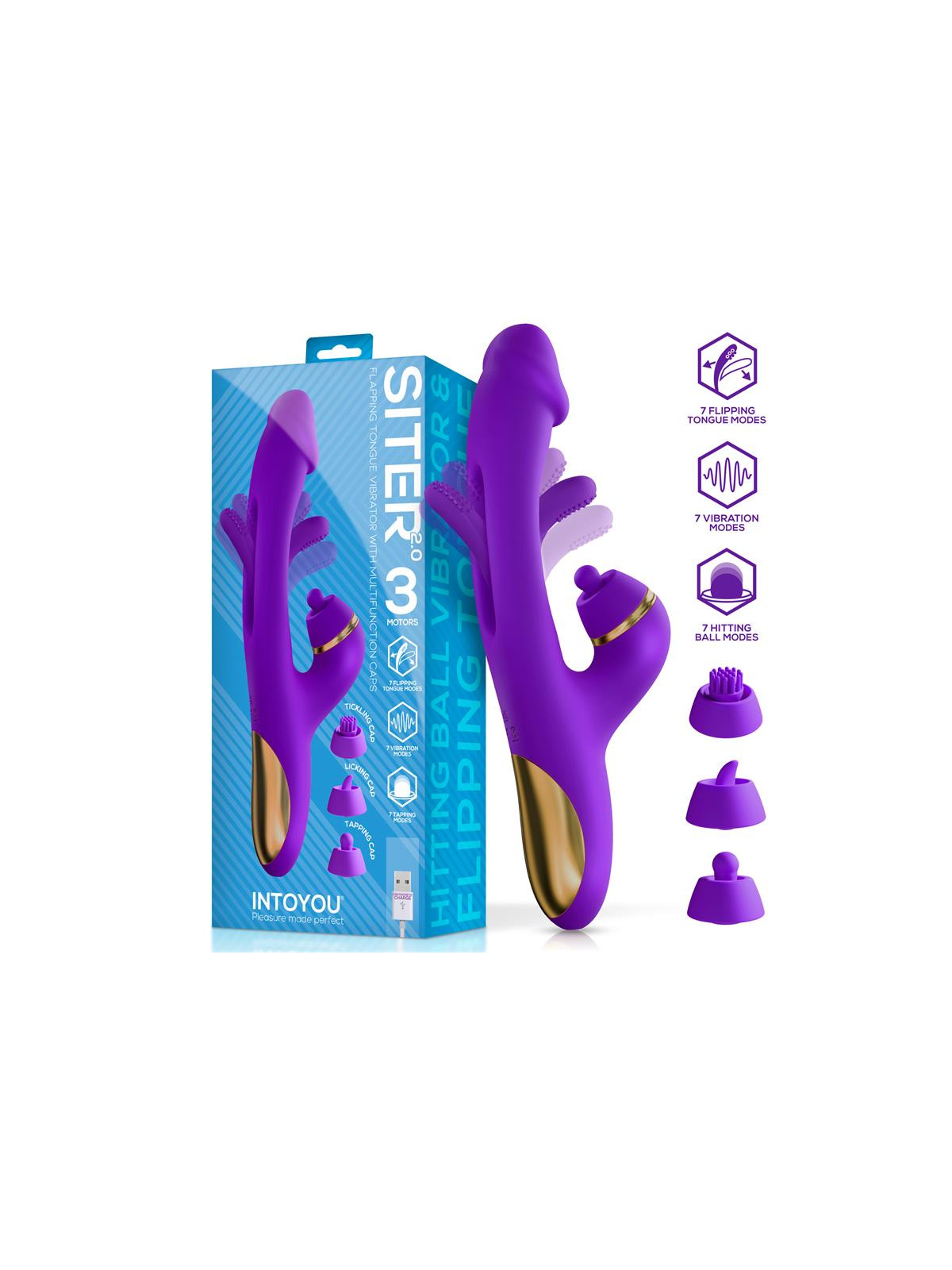 Vibrador Siter 2.0 con Lengua Flapping - ¡Descubre la Sensación!