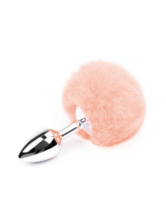 Plug Anal Pompón Rosa Chicle Talla S - Juguetes XXX