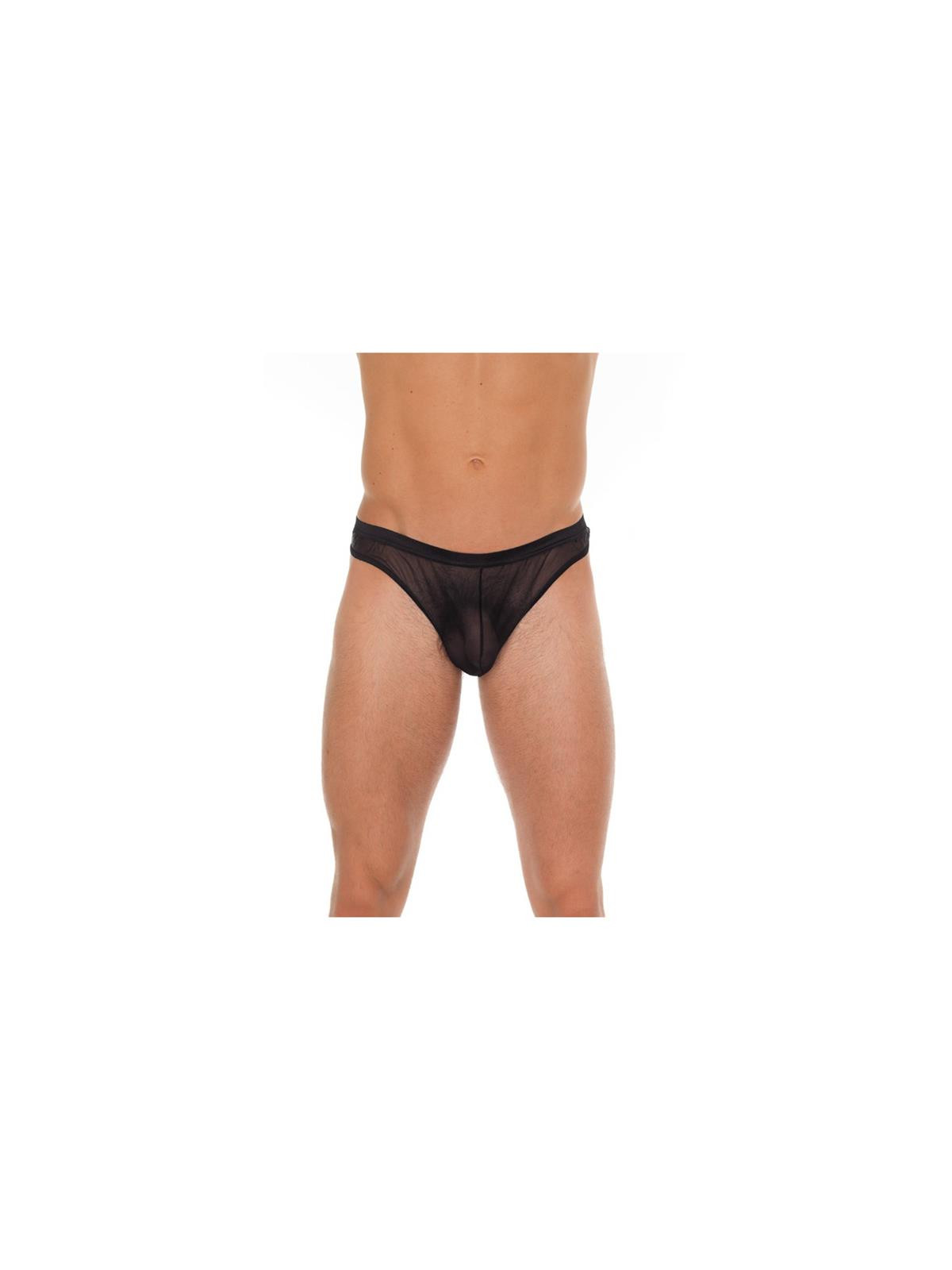 Tanga Rejilla Negro Talla Única