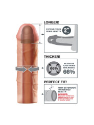 Fantasy X-tensions Mega 5,1 cm Extensión de Pene - Color Natural