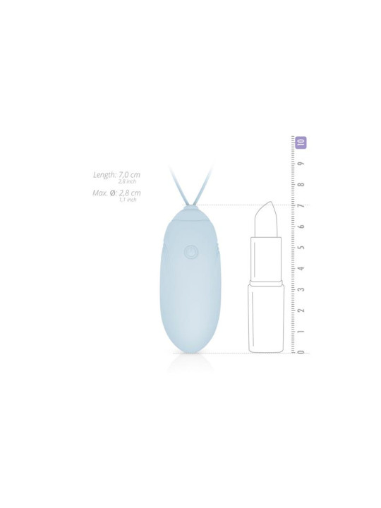 Huevo Vibrador Control Remoto USB Azul