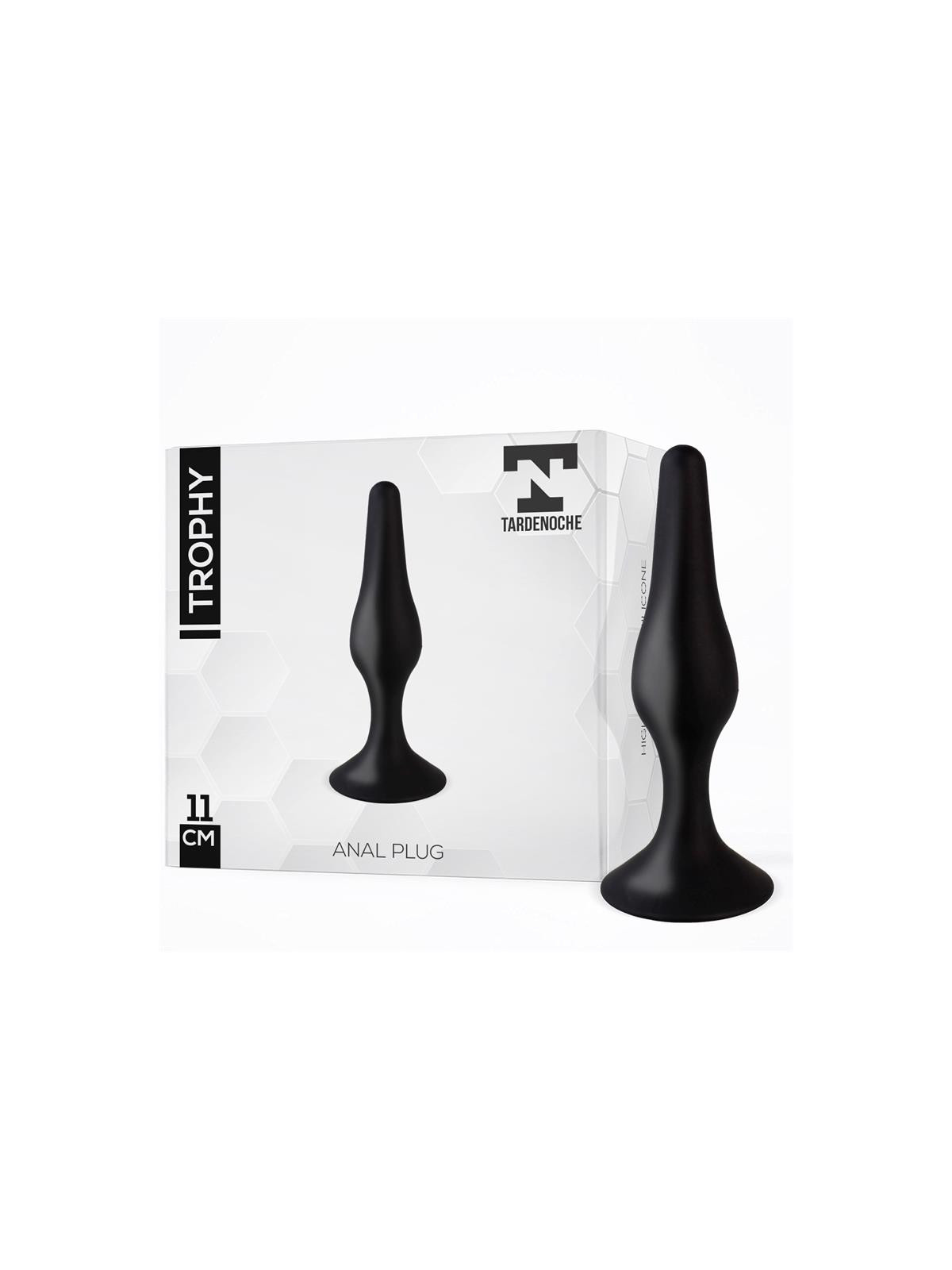 Trophy Plug Anal 11 cm Silicona Negro