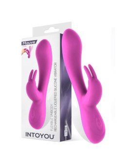 Mauve Vibrador Unibody Silicona Líquida USB Rosa