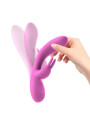 Mauve Vibrador Unibody Silicona Líquida USB Rosa