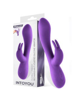 Mauve Vibrador Unibody Silicona Líquida USB Púrpura