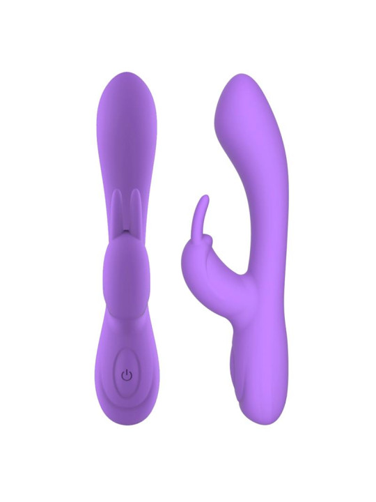 Mauve Vibrador Unibody Silicona Líquida USB Púrpura
