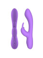 Mauve Vibrador Unibody Silicona Líquida USB Púrpura